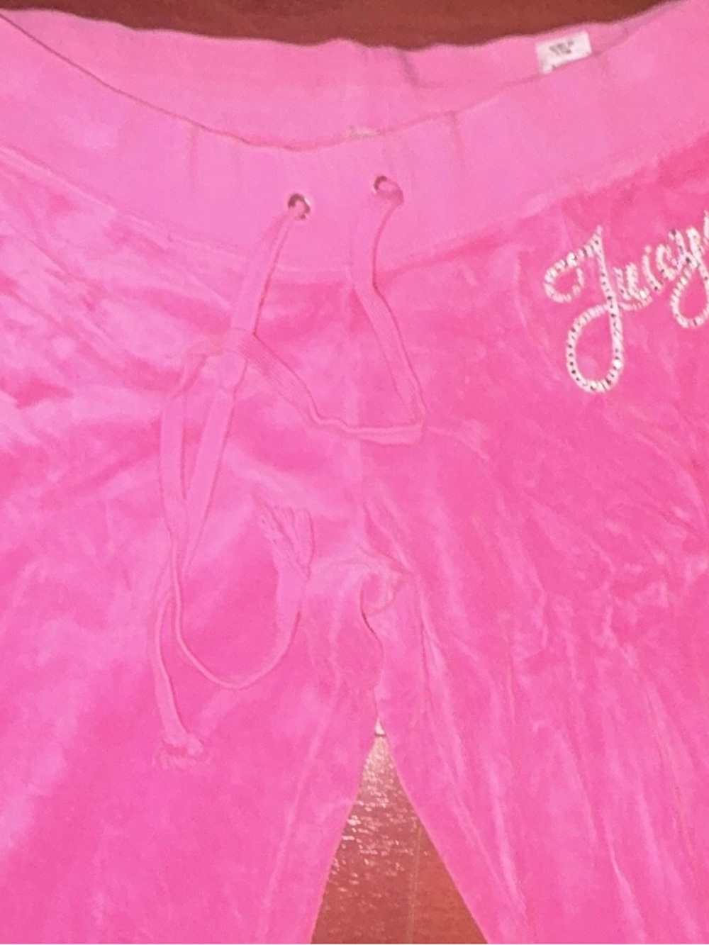 Juicy Couture Hot Pink Velour Drawstring Lounge Pants